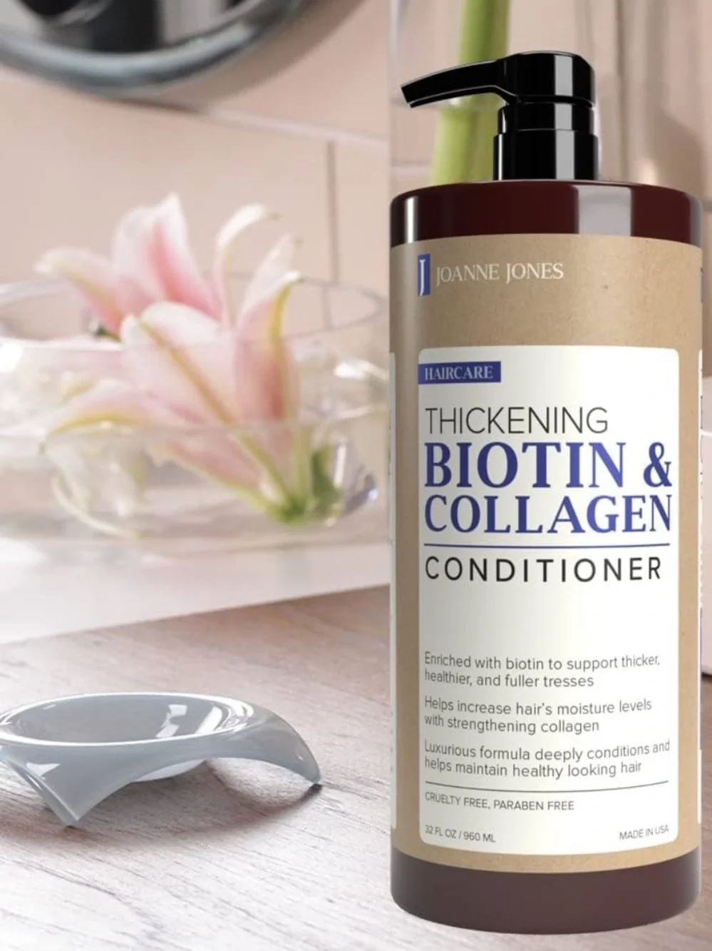 Joanne Jones Thickening Biotin & Collagen Conditioner Volumizing Hair Care 32fl
